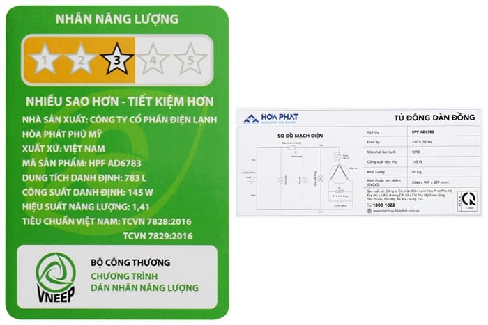 Tủ đông Hòa Phát 783 lít HPF AD6783